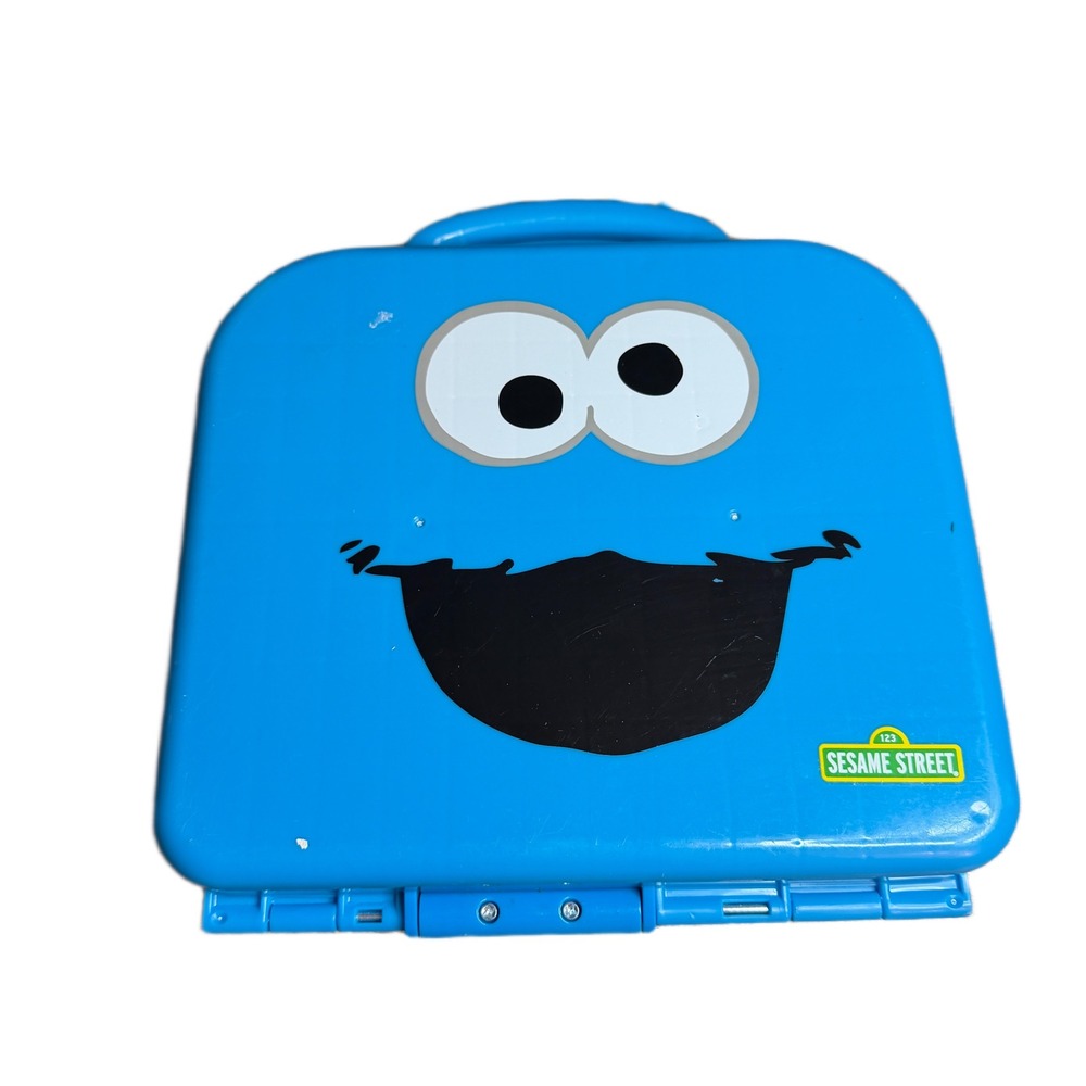 Sesame Street Cookie Monster Find and Fit Number Character Puzzle Carrying Case